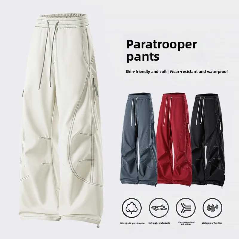 Outdoor waterproof trousers mens fashion straight trousers casual trousers mens trousers student sports trousers J251203