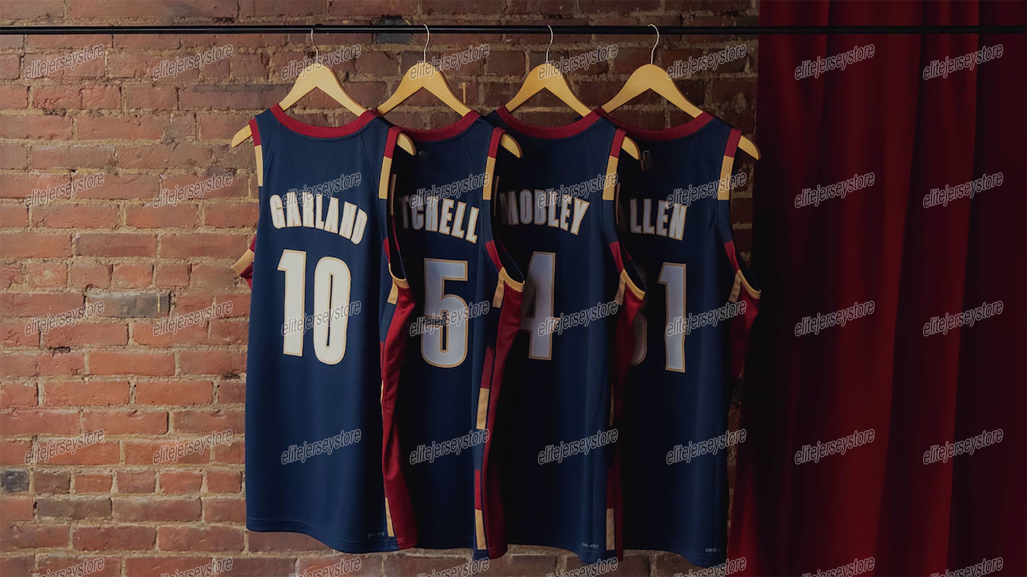 Personalized Custom 2025-26 55th Anniversary Classic Basketball Jersey 45 Mitchell 10 Garland Jarrett Allen Lonzo Ball Evan Mobley Craig Porter Jr. Ma