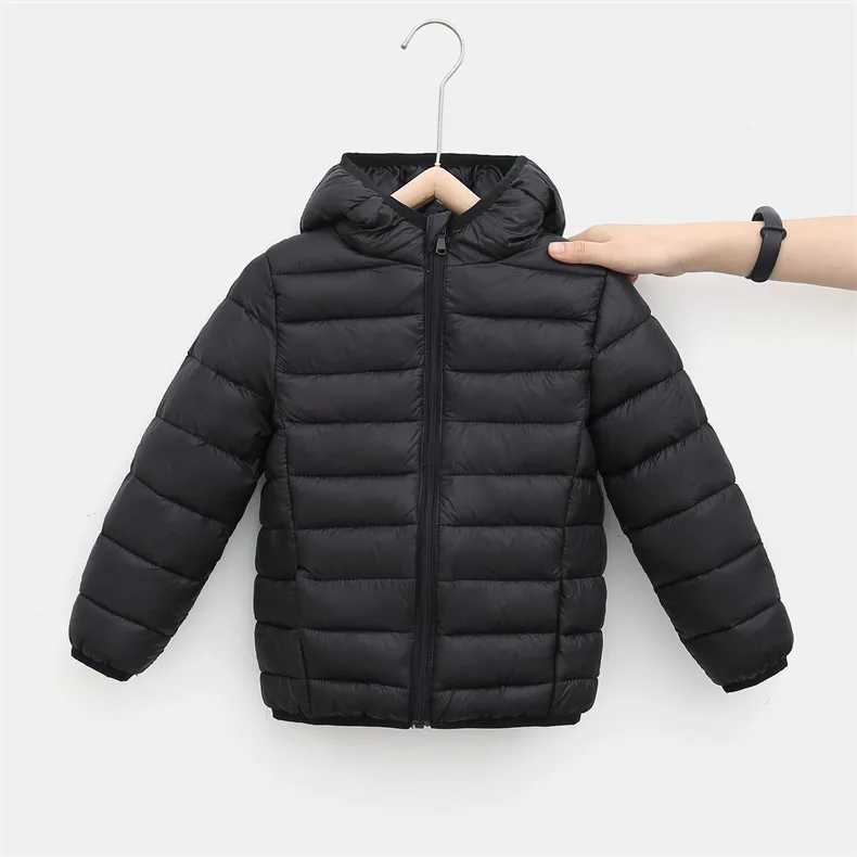 Lightweight Kids Down Puffer Jacket 2025 Winter Warm Outerwear for 4 To 6 8 10 12 Years Boys Girls Multi Bright ColorsT251016
