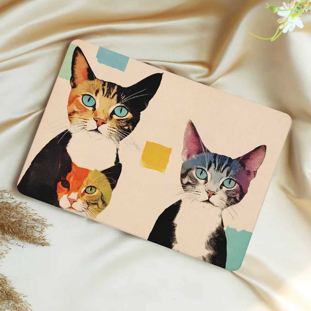 Cat Family Print Hard Case For MacBook M4 Pro 14 16 2023 M2 2022 Air 13 A2681 A2337 M1 2020 A2179 A1932 Air 13 A1466 Air15 A2941W251015