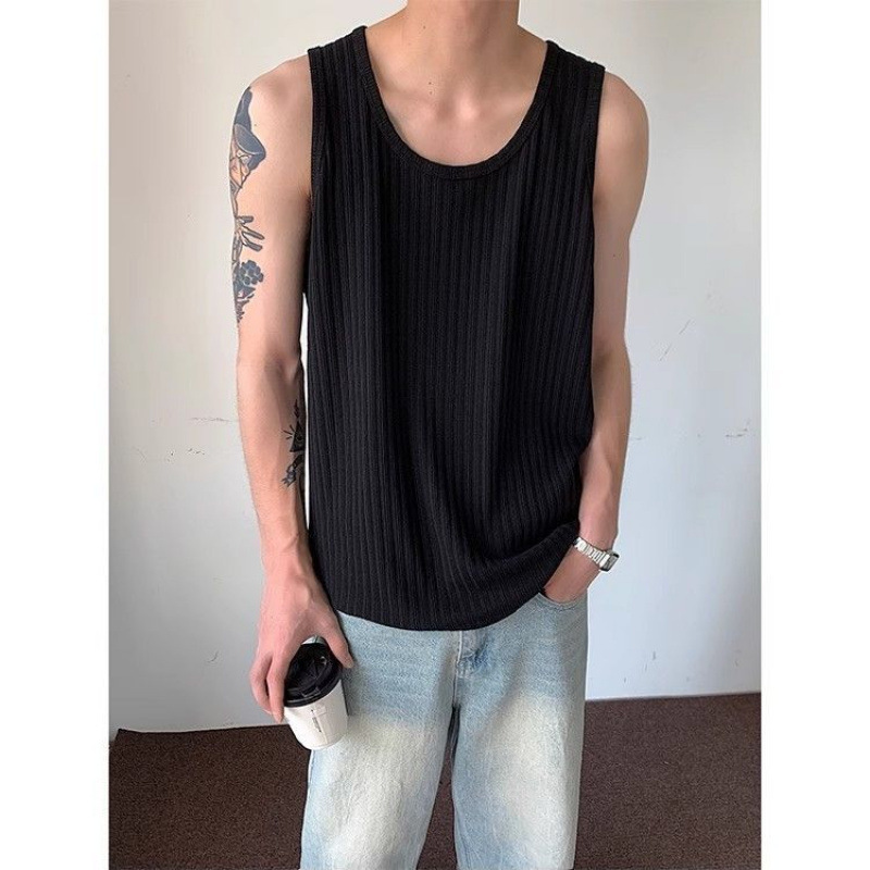 Fashion Sexy Style Tops Mens Mesh Hollowed Vests Summer Casual Streetwear Male All-match Sleeveless Tank Tops S-5XL 250325
