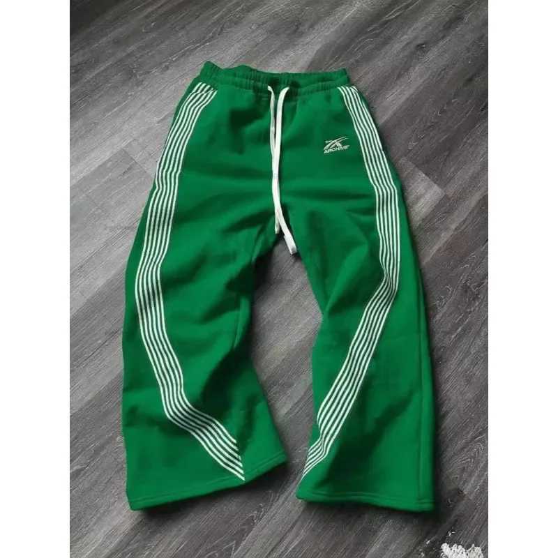 Fashionable Casual Loose Mens Sport Pants Outerwear High Street Straight Leg Large Size Male Pants New Arrival Ins Trend J251203