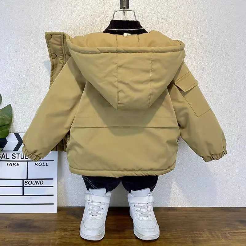 Kids Boy Lightweight Down Jacket Autumn Winter Coats Children Girl Warm Hooded Outerwear Teen Casual Cotton Clothes A09T251016