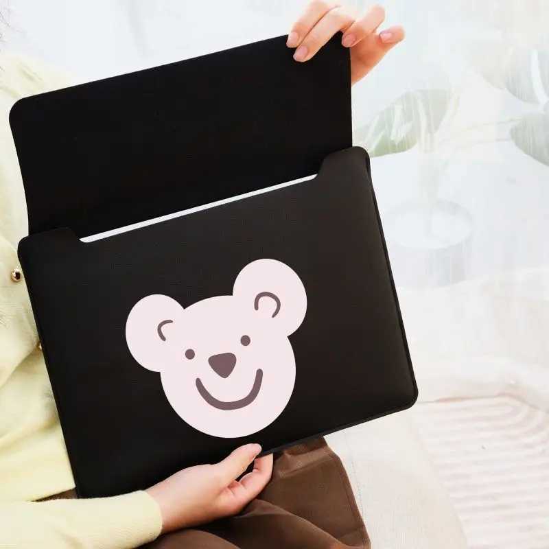 Cartoon Laptop Sleeve Korean Fashion Cute Liner Sleeve for Laptop Full Size Macbook Sleeve PUW251015