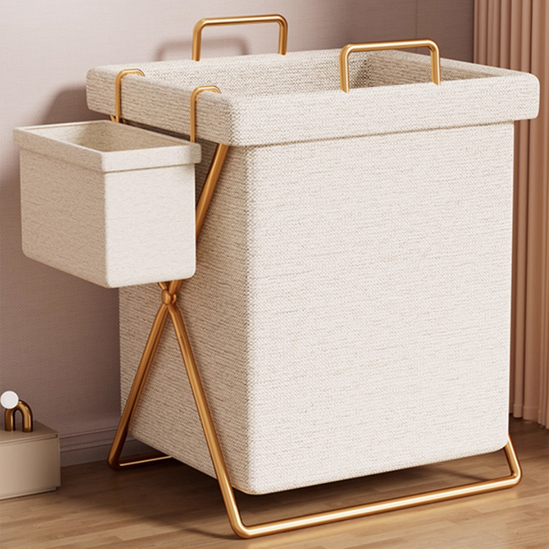 Foldable dirty clothes basket home fabric with lid dirty clothes storage basket laundry basket bathroom basket artifact
