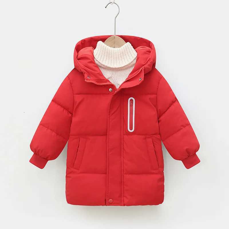 2025 New 3 to 10 Years Old Childrens Down Padded Jacket Medium Length Over The Knee For Boys And Girls Padded JacketT251016