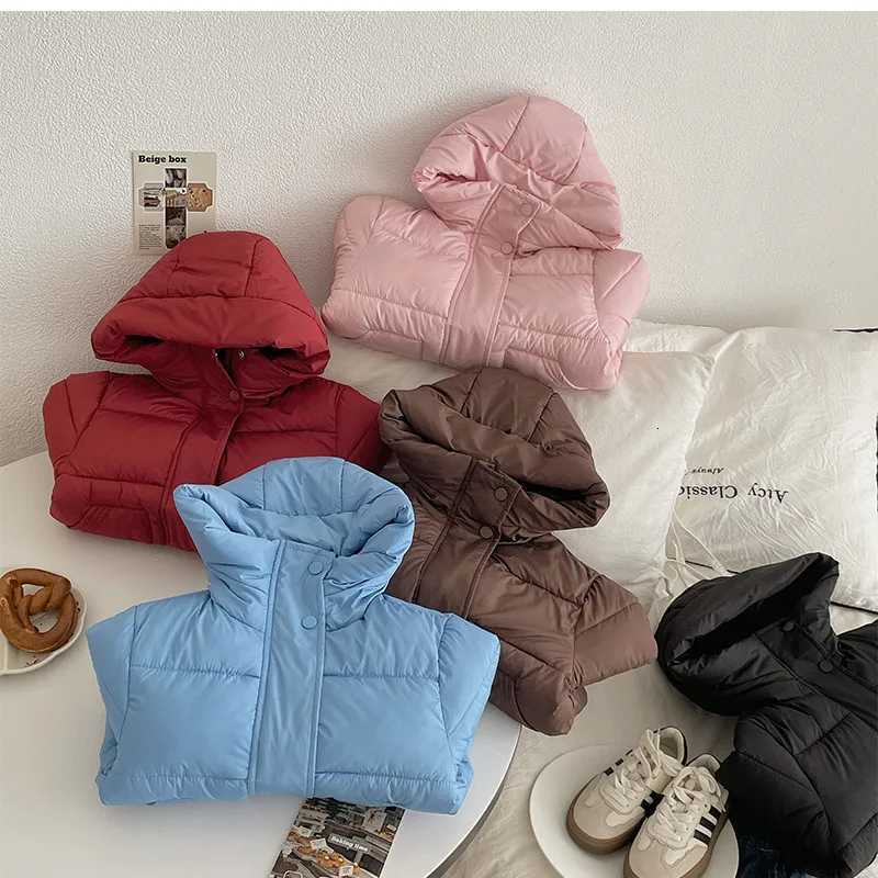 Childrens Down Cotton Jacket Winter Thick Coat New Cotton Jacket for Boys and Girls Babys Stylish Warm HoodedT251016