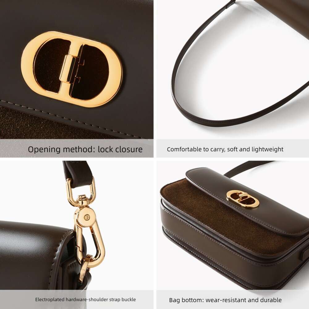 Luxury bag New Niche High Glossy Matte Leather Women s Commuter Versatile Underarm end Feel Single Shoulder Crossbody Bag