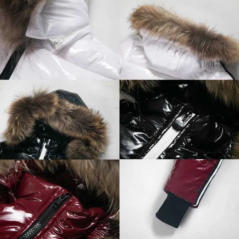 Fashion Boys and Girls Down Jackets Childrens Winter Clothes Natural Leather fur collar fabric Windproof and rainproof 210YT251016