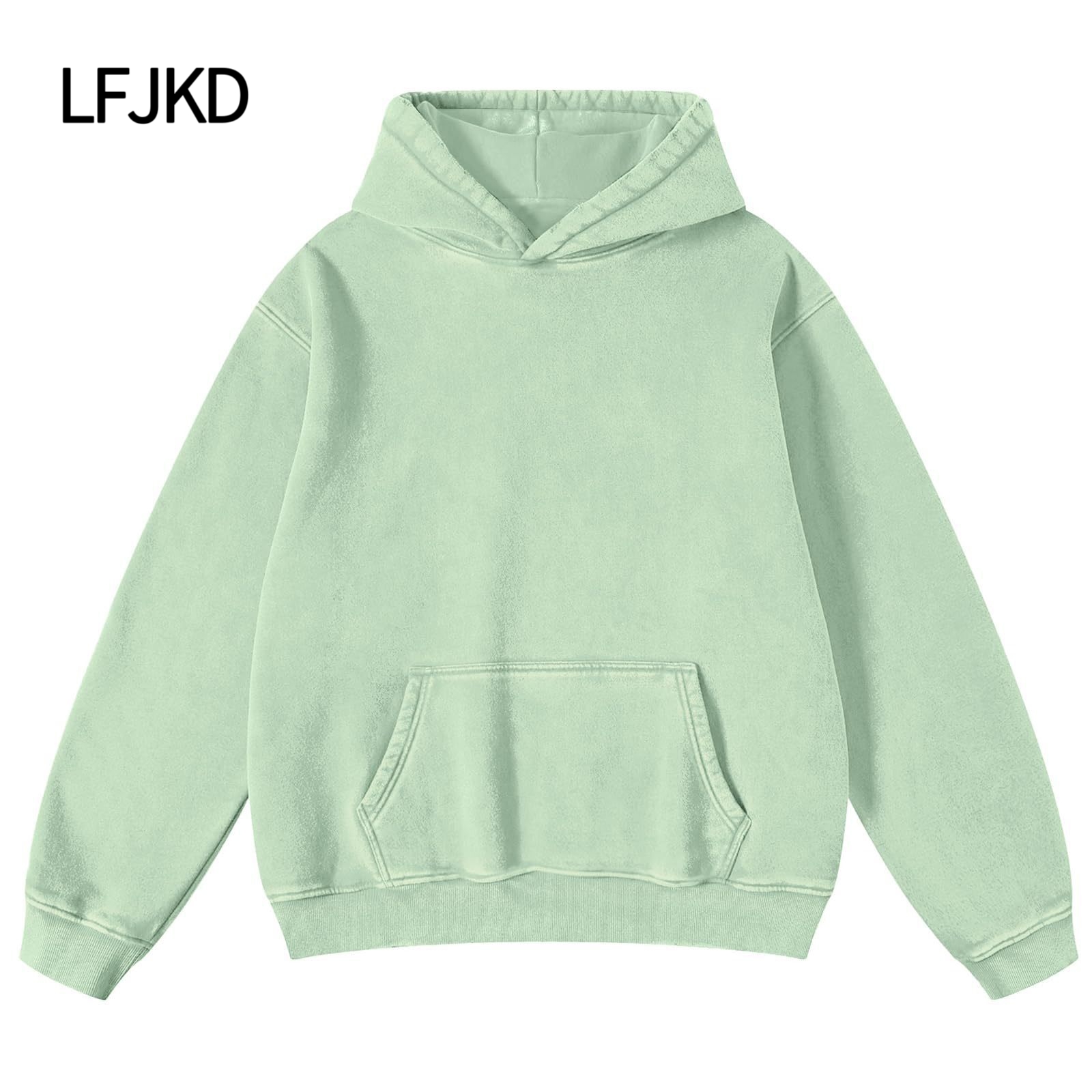 K2320 Matching Couple Set: Heavyweight Fleece T-Shirt, 300gsm Cozy Long Sleeve for Him and Her