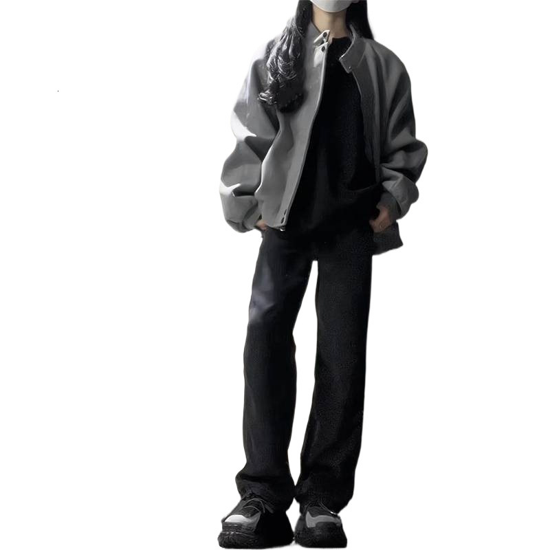 2025 Autumn/Winter New American Top Retro Grey Stand Collar design Fur Luxury Women's Jacket Spring New High end Cool Fashion Multi functional De