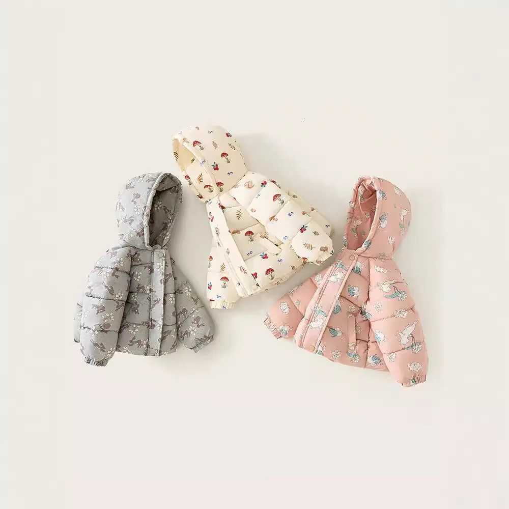 2024 New Boys and Girls Cotton Coat Fashion Children Plush Thick Cotton Jacket Winter Warm Hooded Coat for ChildrenT251016