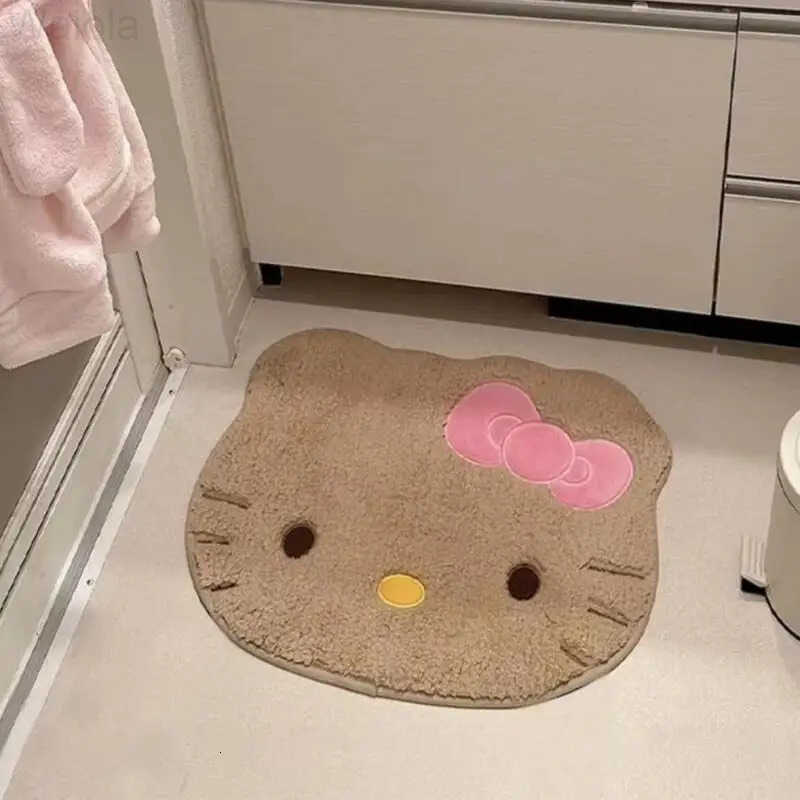 Sanrio Hot Hello Kitty Carpet Doormat Foot Mat Living Room Bedroom Bedside Household Decoration 6080Cm Kawaii Anime New Style L251016