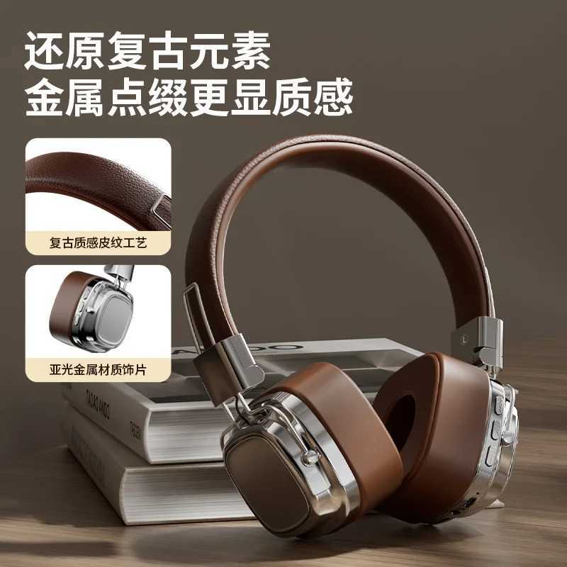 Poyatu Retro Wireless Headphone Stereo Classic Open Hifi Onear Earphones Portable Lightweight Headset Z251015