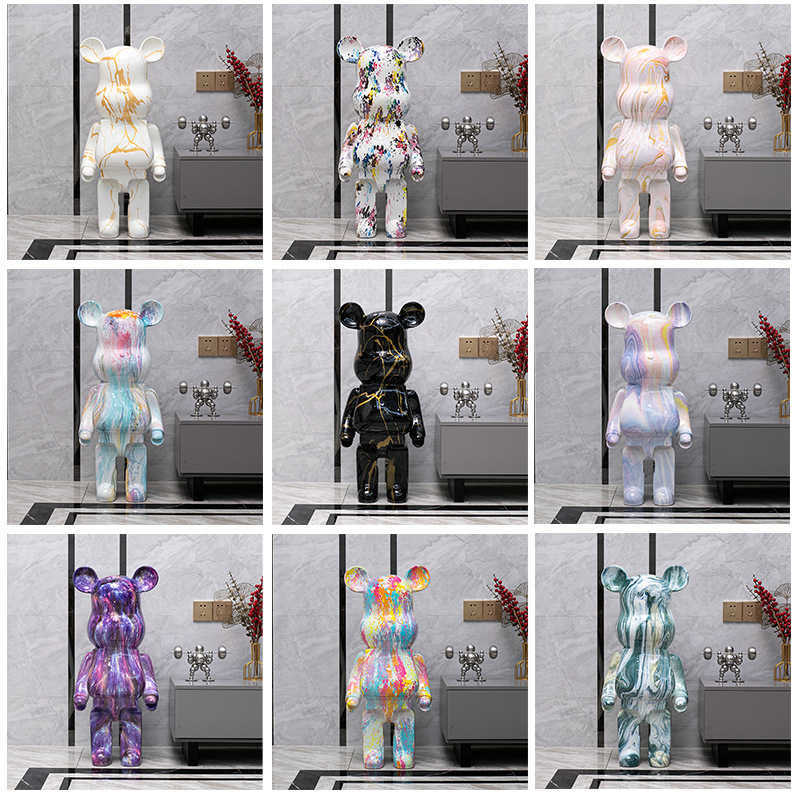 80cm Violent Bear Creative Piggy Bank Large Ornament Living Room Decoration Floor Ornament L251015