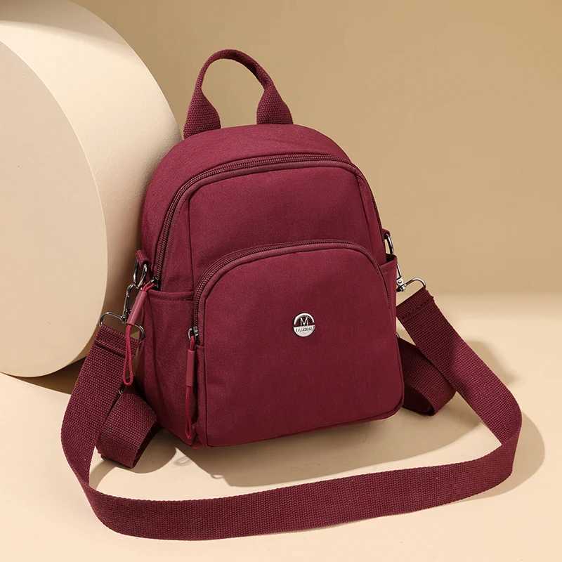 Koreanstyle Largecapacity Nylon Fabric Doubleshoulder Bag for Women Ins Lightweight Casual Commuting Backpack Simple SchooT251016