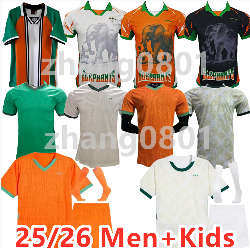2025 Ivory CoastS Soccer Jerseys national football team KESSIE ZAHA Uniforms Cote d Ivoire Football Shirt ADINGRA 25 26 player version Men Kids Kits Socks Full Sets
