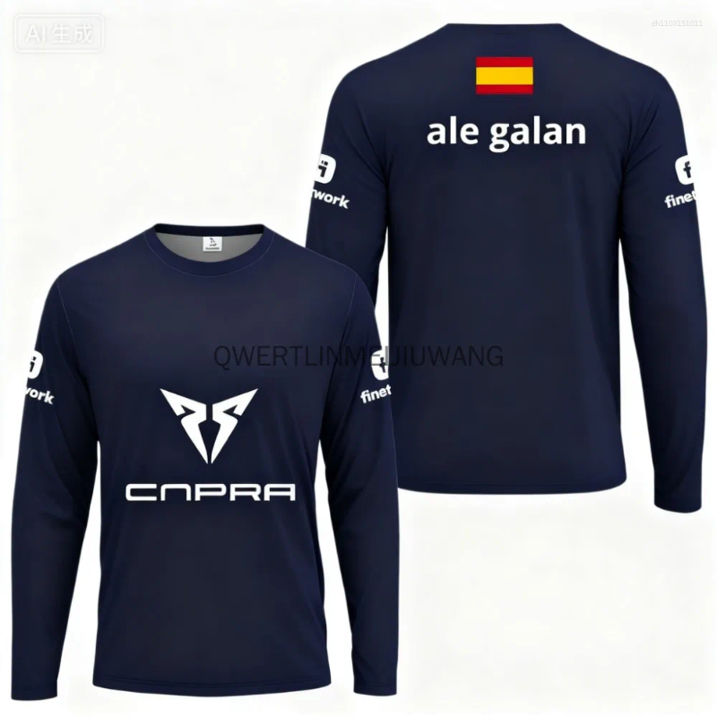 Men's T Shirts 2025 Padel Sport Round Neck Autumn Breathable 3D Printed Long Sleeved T-shirt Outdoor Casual Loose Sports