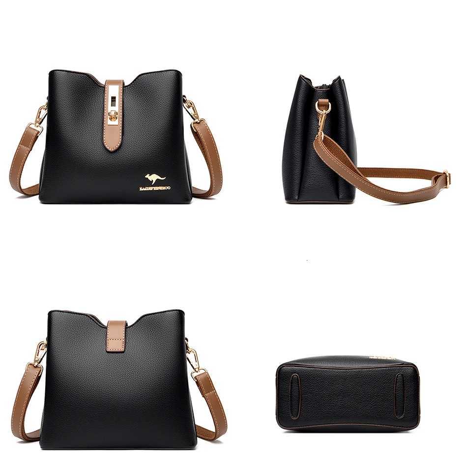 3layer Large Capacity Purses and Handbags Crossbody for Women Designers High Quality Leather Fashion New Messenger Shoulder BagL251016