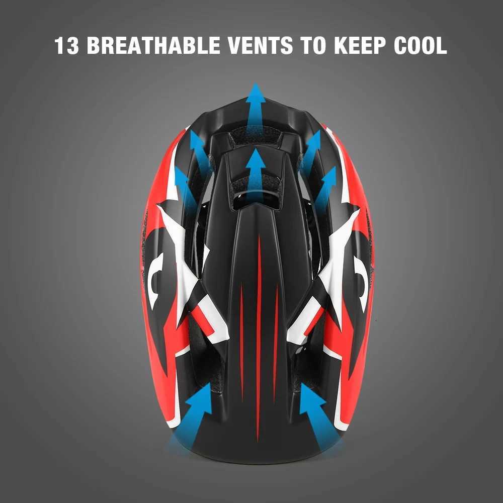 Lixada Kids Detachable Full Face Bike helmet Childrens Sports Child Cycling mtb Motorcycle Skateboarding Roller Skating Helmet W251016