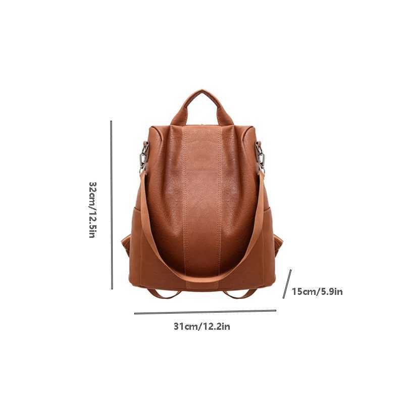 Women Backpack Purse Waterproof Nylon Antitheft Rucksack Lightweight ShoulderT251016