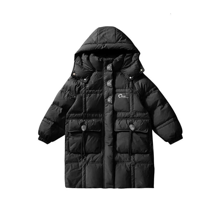 Winter Warm Girls Long Hooded Zipper Puffer Jackets School Kids Thick Cotton Lined Coat Top Children Outfit Windbreaker 516 YrT251016