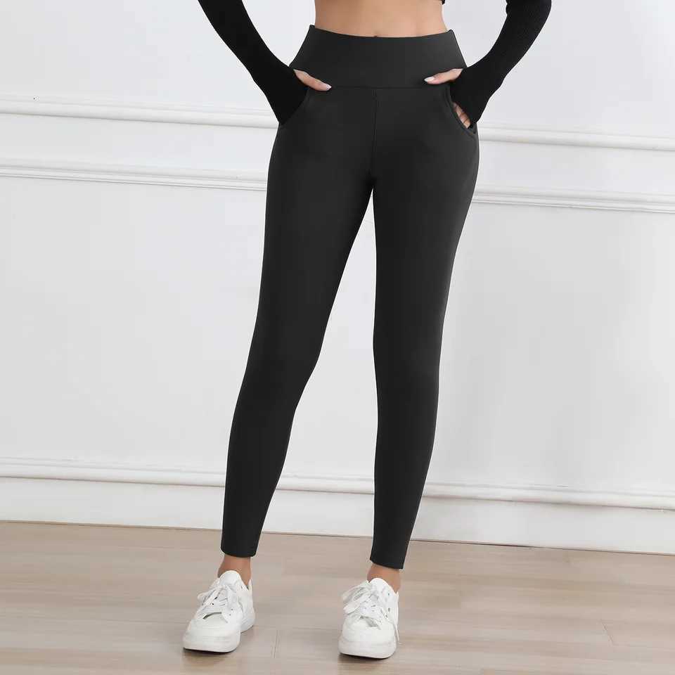 Fleece Women Leggings Thick Flared Pants HighWaisted Thermal Tights Tummy Control Winter Warm Legging Casual WearT251016