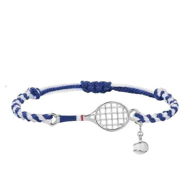 Fashion Casual Sports Style Tennis Racket Woven High-Value Light Elegant Bracelet Simple Hand Accessory ddmypluto