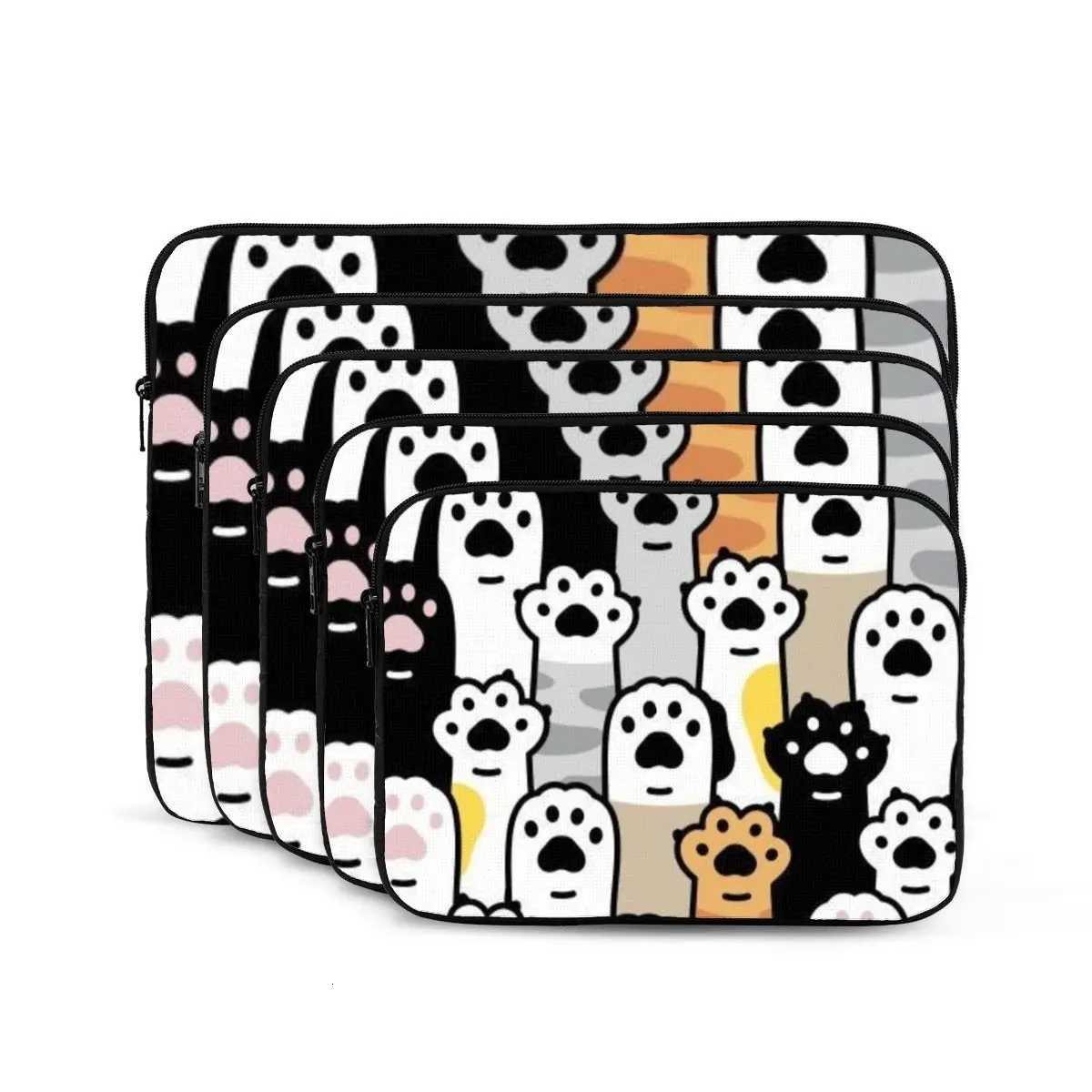Cat Paw Lover Notebook Laptop Bag Case Pouch 10 12 13 15 17 Inch Notebook Sleeve Cover Bag Tablet Shockproof Case BagW251015