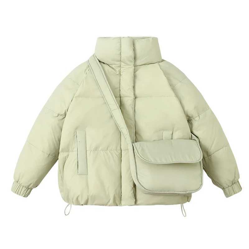 2025 Winter New Girls Boys Down Coats Korean Fashion Casual Daily Solid Color Thicken Warm Padded ParkasT251016