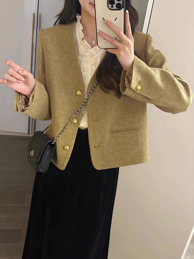 2025 Autumn/Winter Luxury New Top Women's Elegant Designer Jacket Autumn/Winter New Fashion Versatile design Casual Short Jacket