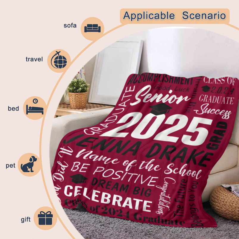 Facecloth blanket customized blanket love affection message thickened digital printing warm fleece