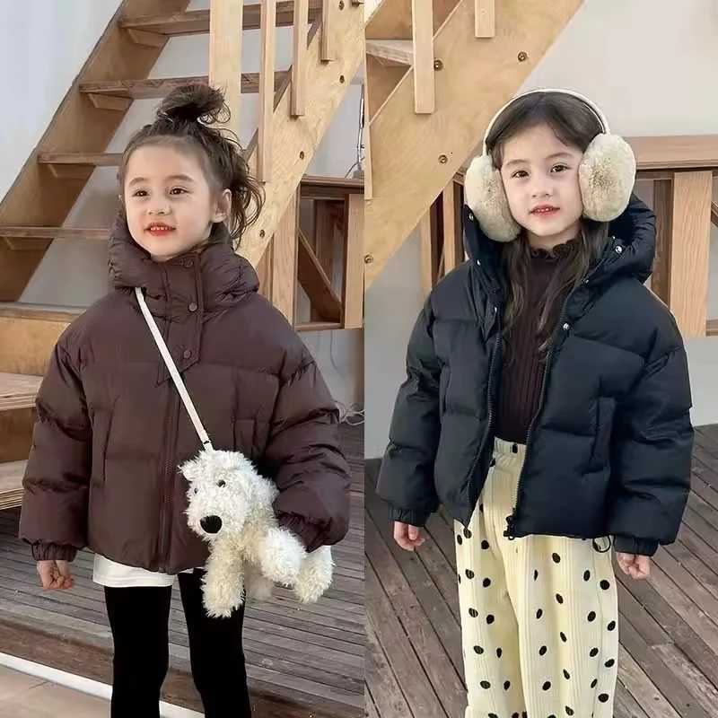 Kids Warm Down Cotton Coats Winter Autumn Boys Girls Padded Thick Jackets Baby Hooded Outerwear Children Clothing 312 YearsT251016
