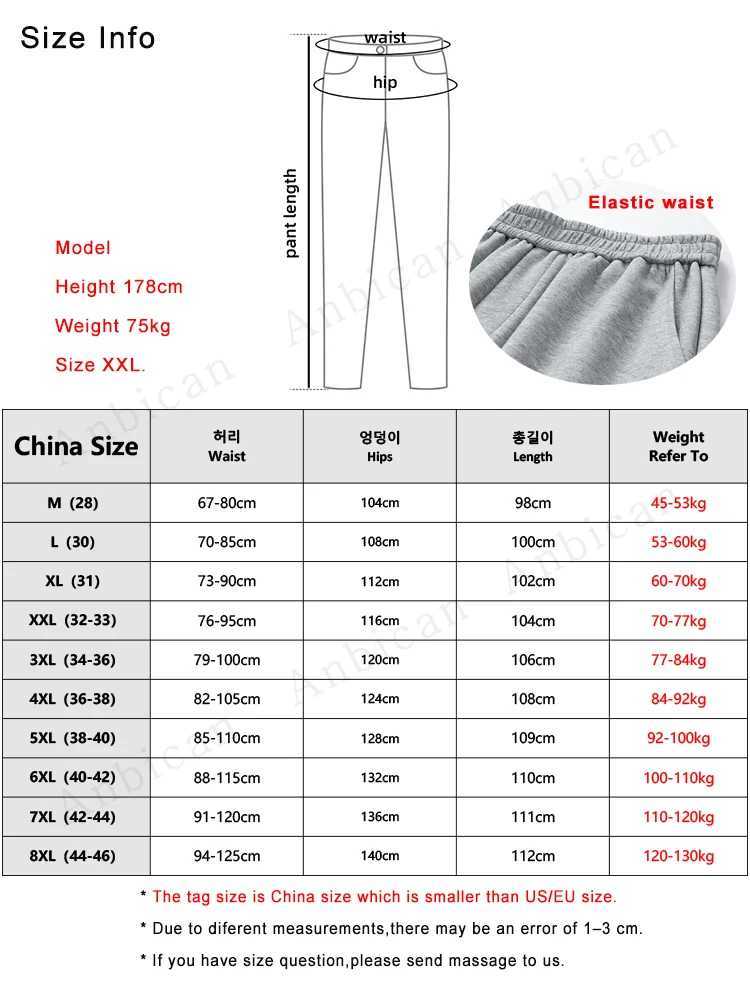 2023 Autumn New Sweatpants Men MultiPockets Drawstring Cotton Casual Track Pant Male Loose Straight Trousers Large Size 8XL J251203