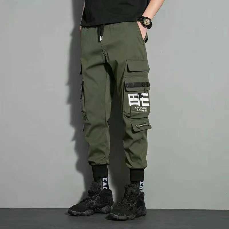 Multi Pocket Drawstring Cargo Pants Mens Casual Cargo Pants For Summer Autumn Outdoor J251203