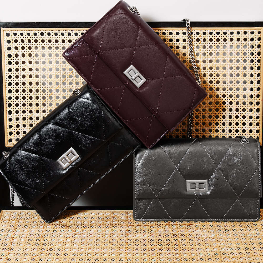 Luxury bag Autumn Winter Commuter Handbag Square Genuine Leather Women s Exquisite Small Single Shoulder Chain Crossbody Bag for