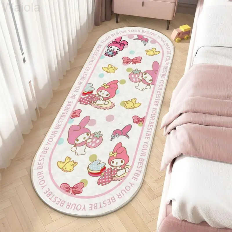 Sanrio Hot Hello Kitty Carpet Foot Mat Bedroom Floor Mat 12040Cm Room Bedroom Living Room Decoration Household Kawaii Anime New L2510161