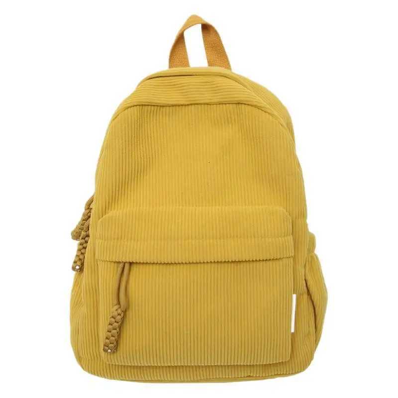 Corduroy Backpack for Casual Simple Women Backpack Versatile Travel Backpack Back To School Bags Class Bag for Girl Mochilas SacT251016