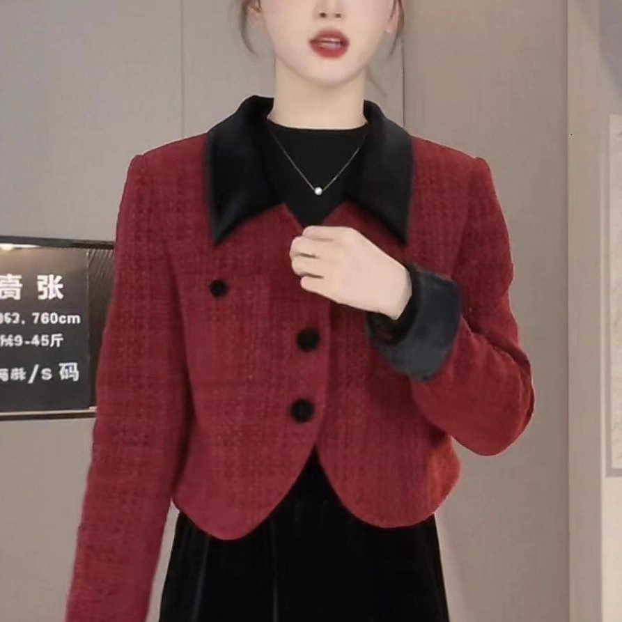 2025 Autumn fashion Designer Jacket Luxury New Top Women's Jacket Autumn/Winter New Fashionable Elegant Slimming Design Velvet Patch Short Jacket