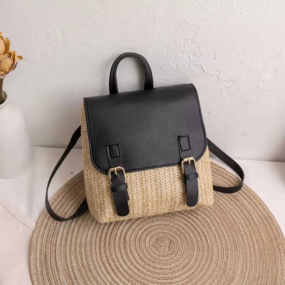 Wholesale Handbags Trendy Lady Backpack Woven Stitching Shoulder Bag Foreign Trade Crossborder Backpack WomenT251016