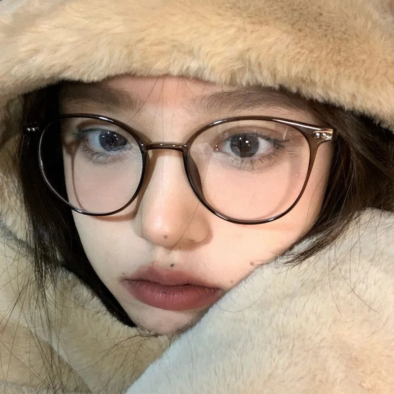 unisex round polygon glasses for men women metal frame glasses plain glasses Nearsighted Eyewear Glasses 10 25 2 251014