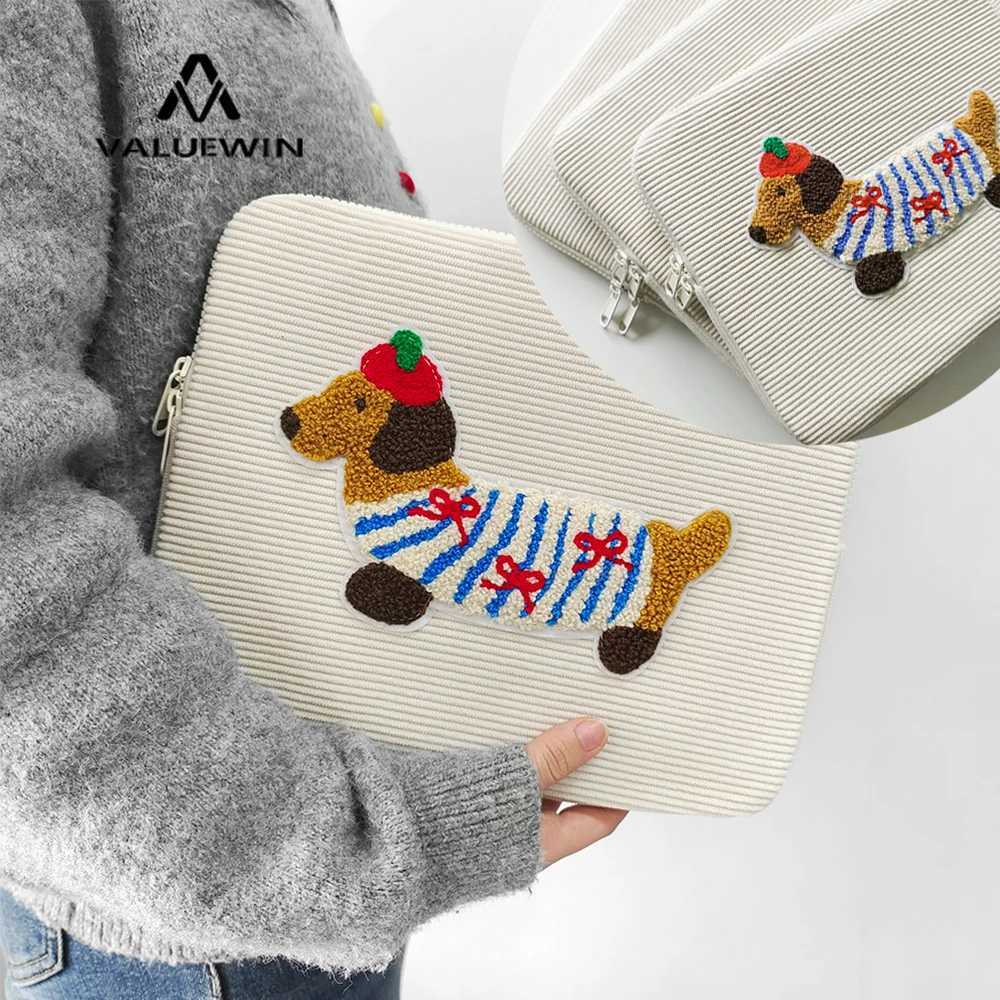 Cute Sausage Dog Laptop Case for MacBook AirPro 11 1314 15156 Inch Girls Shockproof for Tablet Bag Plush Protective CoverW251015