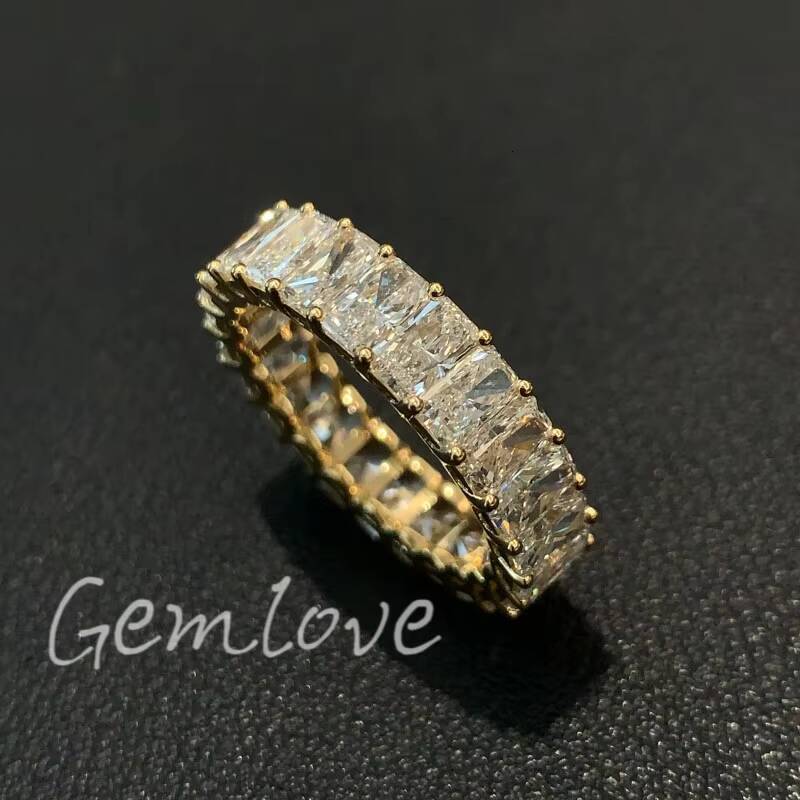 moissanite ring Mens Diamond Engagement Ring 18K Gold Lab Grown VVS Wedding Band Iced Out Hip Hop Jewelry Custom Luxury Ring