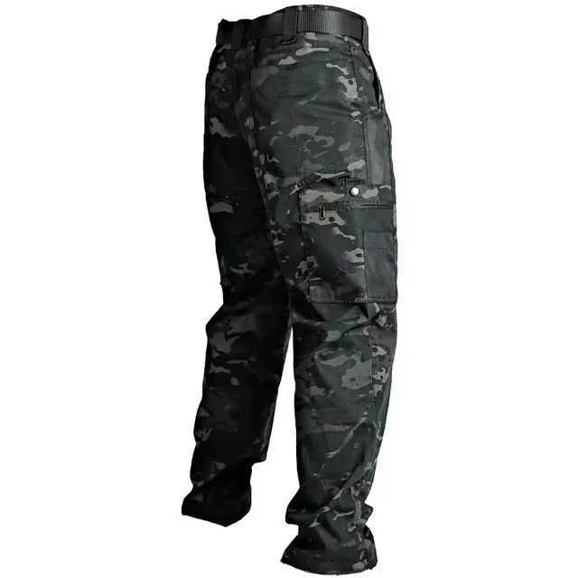 MultiPocket Mens Tactical Casual Pants Cargo Pants Outdoor Hiking Trousers WearResistant Training Overalls J251203