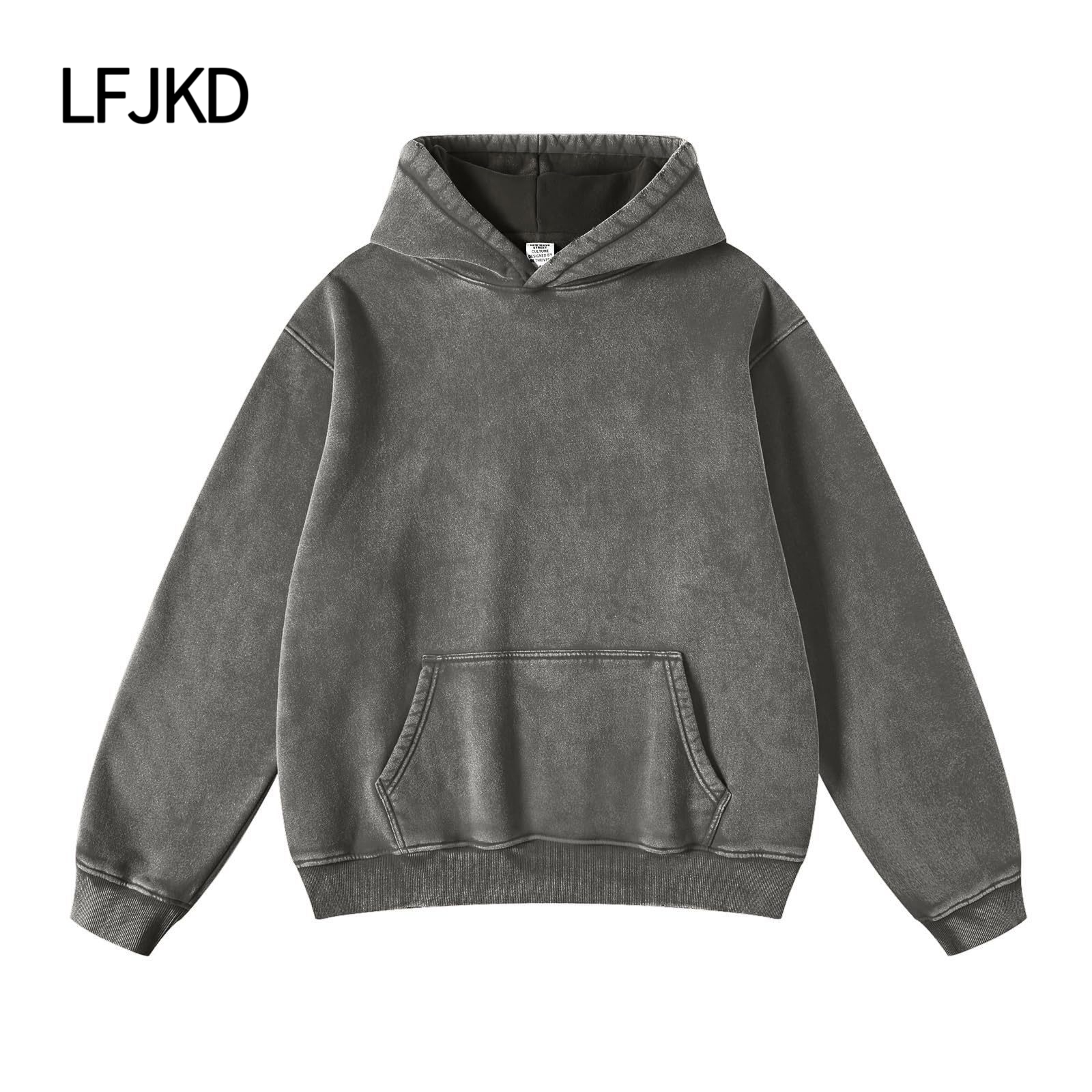 K2310 300gsm Heavyweight Brushed Cotton T-Shirt, Ultra Soft Unisex Long Sleeve Top for Couples