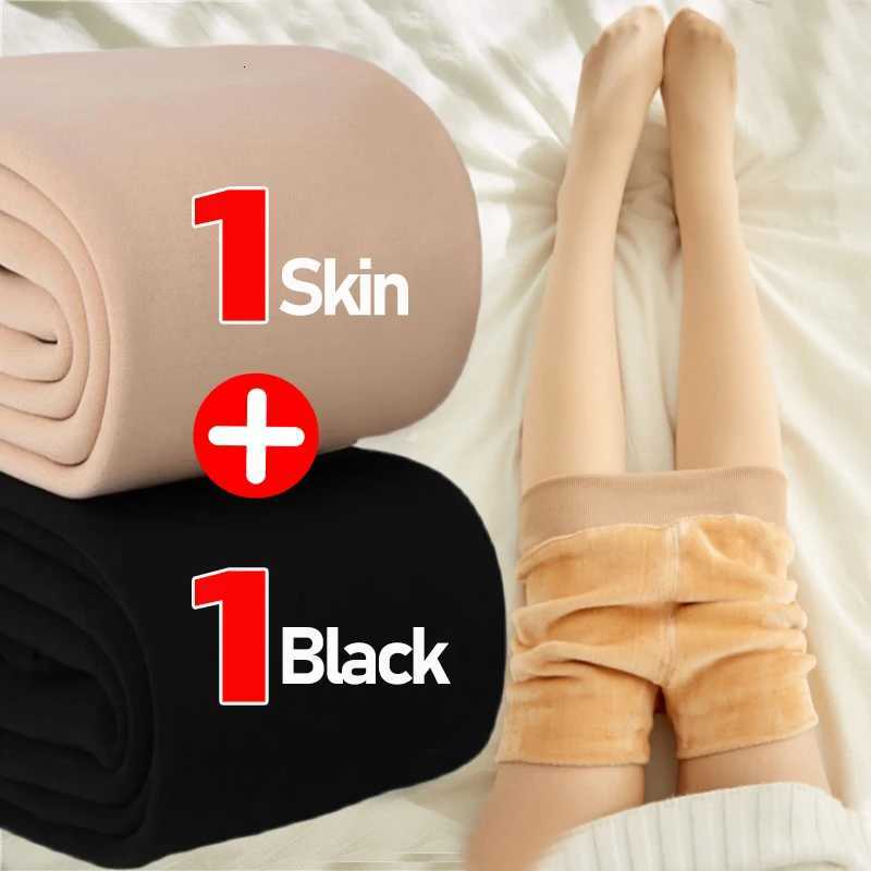 12pcs Thicken Thermal Tights Leggings Women Winter Fleece Velvet Thermo Stockings High Waist Elastic Slim Translucent PantyhoseT251016