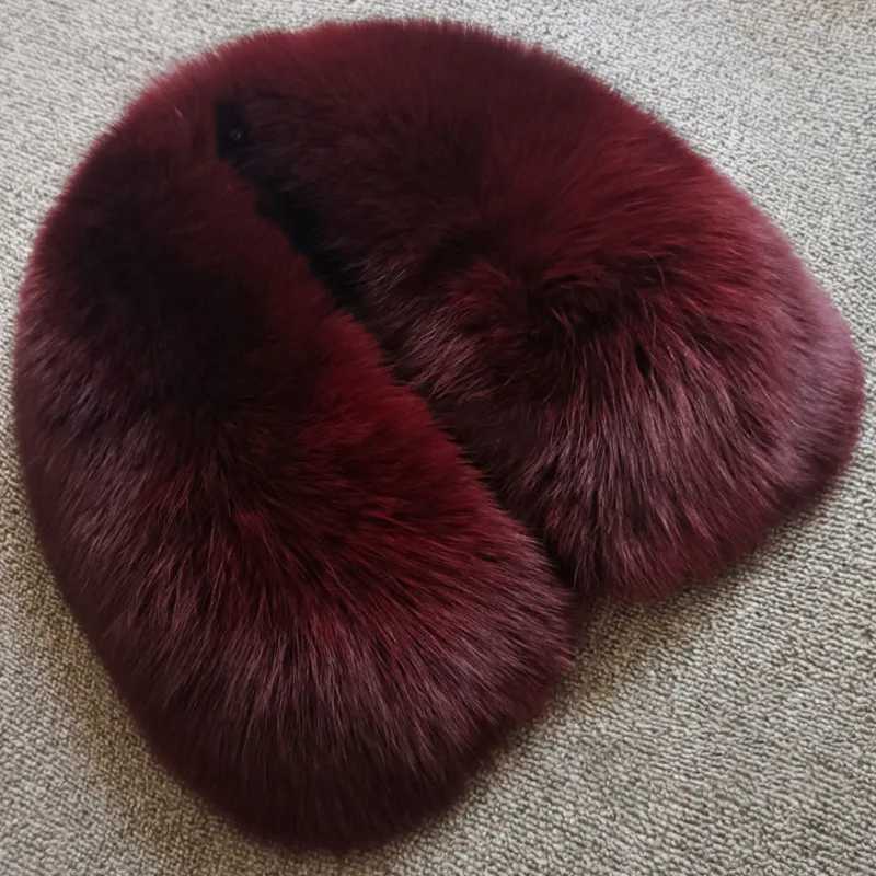 Real Fox Fur Scarf Women Keep Warm Natural Fur Scarf Women Large Fur Collar Coat Fur Collar Scarves Fox Fur Scarves For Ladies S251015