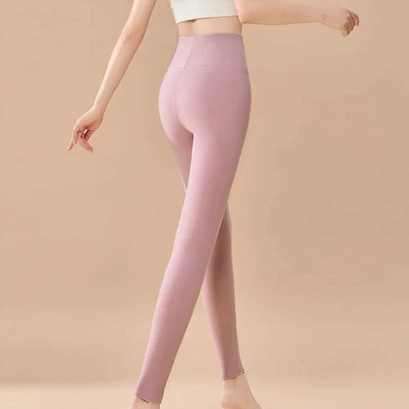 High Waist Thickened Trousers Women Fashion Letter Print Fleece Lined Warm Leggings Woman Winter High Spandex Soft Leggings LadyT251016