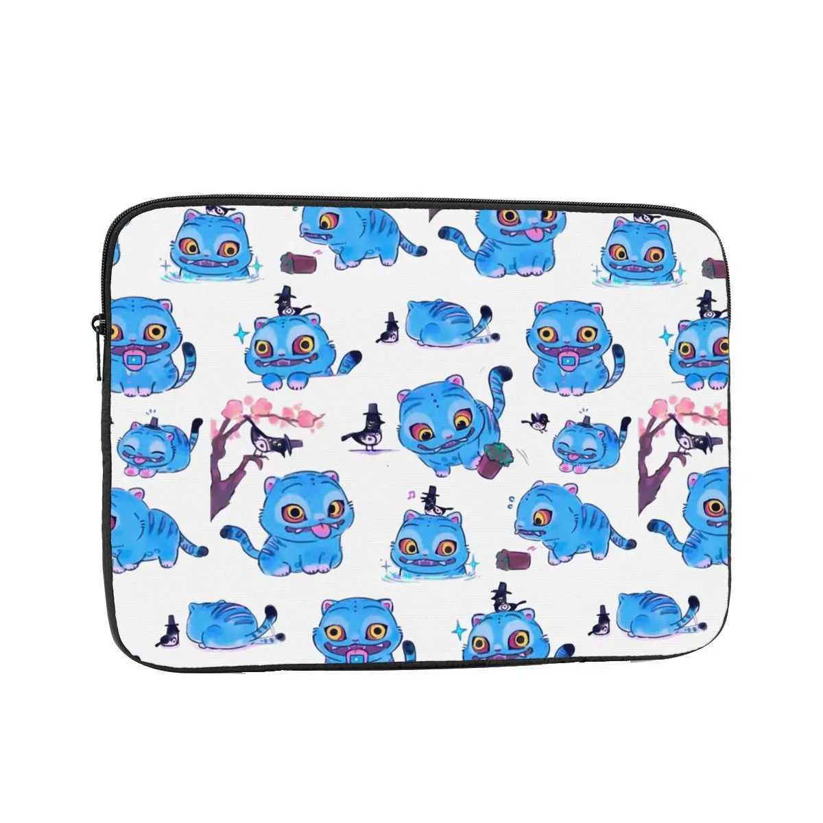 Laptop Bag Sleeve 12 13 15 17 Inch Notebook Bag Case KPOP Demon Hunters Blue Tiger Shockproof CaseW251015