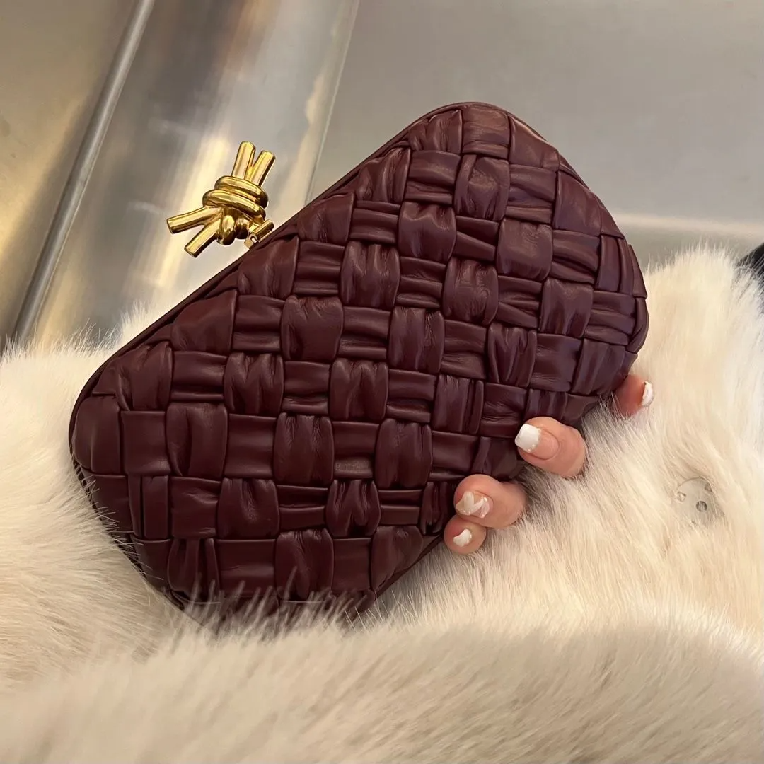 10A Designer Bags mini bag Knot intrecciato metallic leather clutch Bag wonen Luxury Mini Handbags Evening Bags Womens Party Wedding Fashion Gift Mutil Color